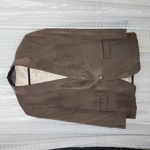 Calvin Klein Tan Brown Corduroy Suit Jacket Sport Coat Blazer Men's Sz50L